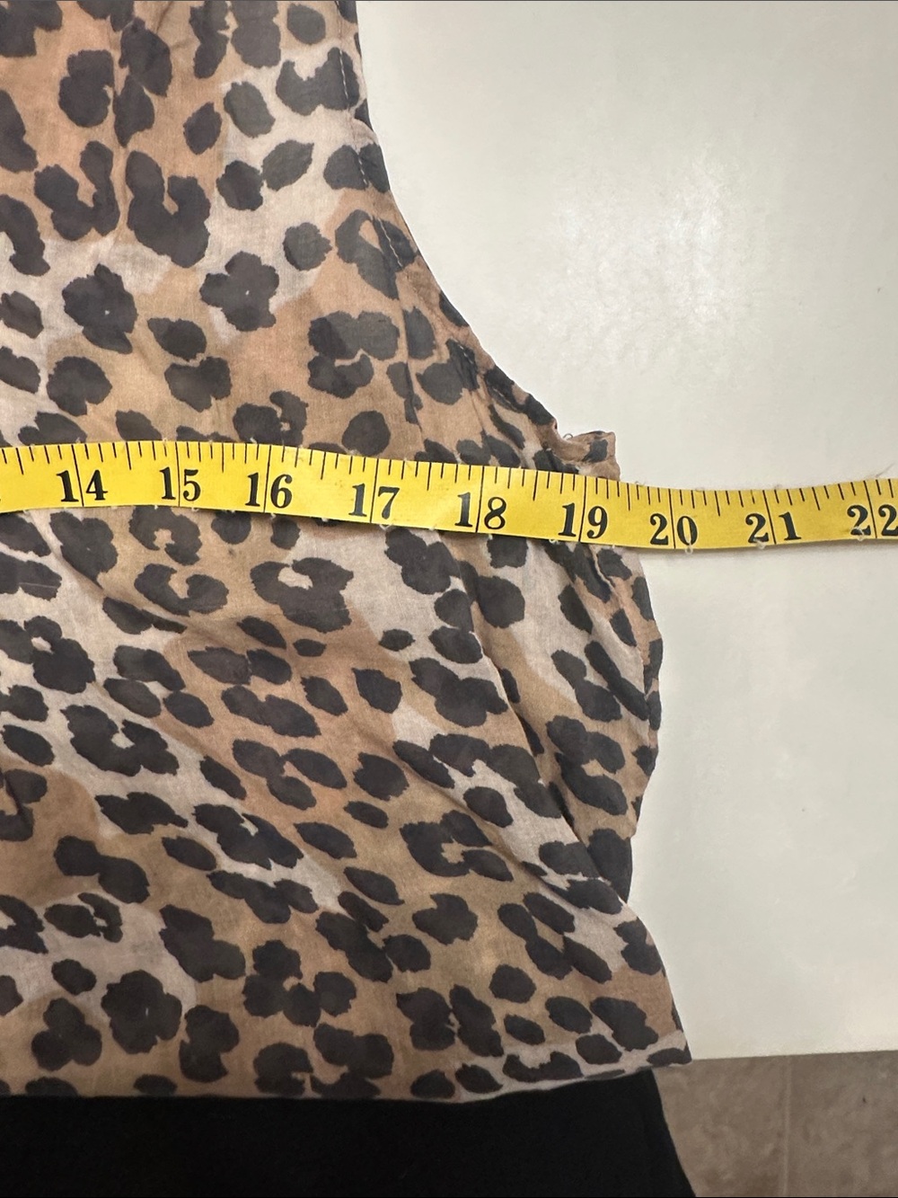 Bella Dahl Brown and Black Leopard Print Sleeveless Button-Front Top - Picture 6 of 8